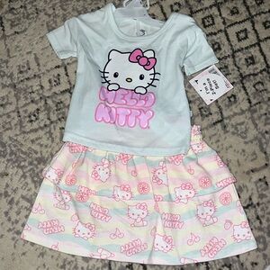 18 Month Hello Kitty 2 Piece Set. Top and Skirt